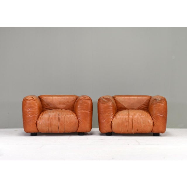 Set of Lounge Armchairs Model Marius & Marius by Mario Marenco attributed to Arflex, Italy, 1970s For Sale - Image 6 of 18