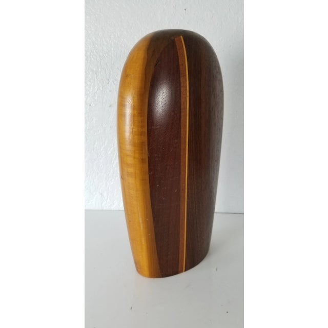 For your consideration we are presenting for sale this Stunning Mid Century Turned wood abstract sculpture of specimen...