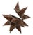 Brown Vintage Moroccan Style Pierced 18 Point Hinged Iron Star Candle Curio For Sale - Image 8 of 11