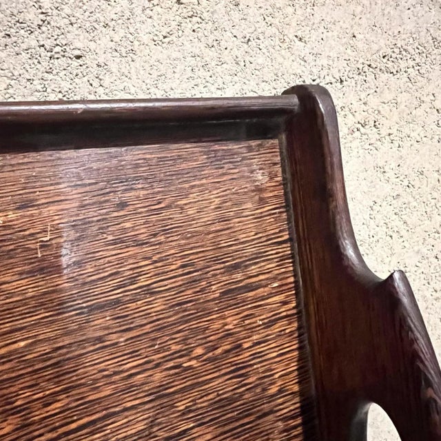 Antique Exotic Wood Serving Tray, Art Deco Style, Early 20th Century For Sale - Image 9 of 12