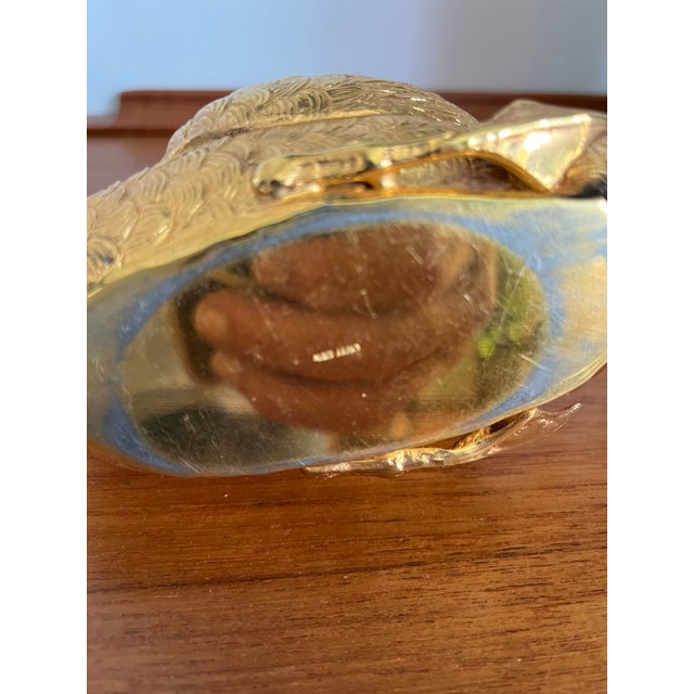 Vintage Mark Cross Gilt Swan Tape Dispenser For Sale - Image 9 of 9