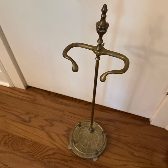 Traditional Brass Georgian Style Hearth Tool Set For Sale - Image 3 of 5