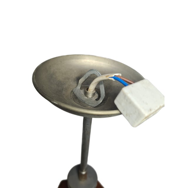 1950s Art Deco Pendant Lamp, Former Czechoslovakia, 1950s For Sale - Image 5 of 9