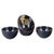 2000 - 2009 Mid-Century Deep Blue Glazed Miniature Bowls from Gustavsberg, Set of 3 For Sale - Image 5 of 5