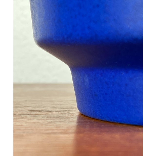 Mid-Century Modern Bright Blue Planter from Marei Majolikafabrik, 1960s For Sale - Image 10 of 16