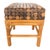 Vintage Rattan & Coconut Shell Stool / Ottoman For Sale - Image 4 of 8