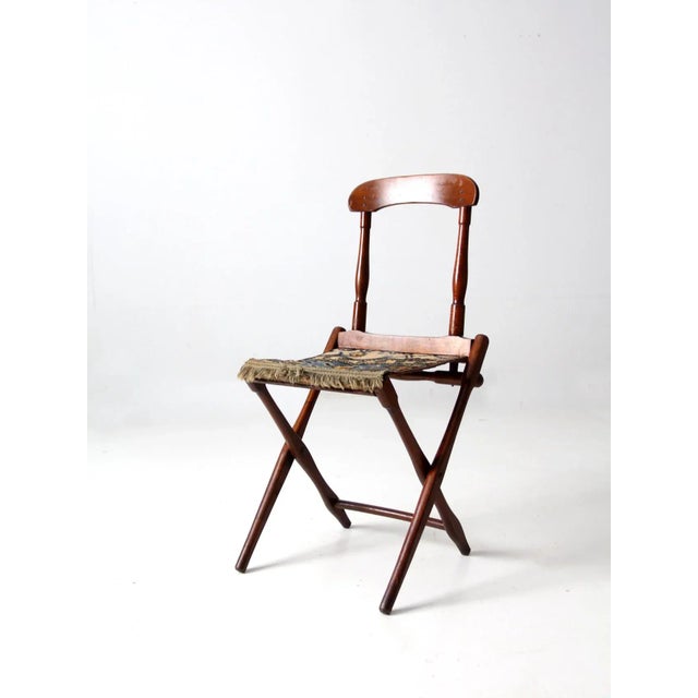 Antique Readsboro Chair MFG Co Folding Camp Chair For Sale - Image 11 of 13