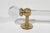 Traditional Large Glass Towel Bar With Brass Brackets For Sale - Image 4 of 8