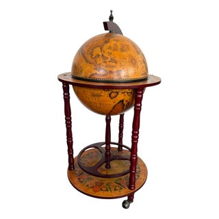 Mid-Century Bar World Globe For Sale