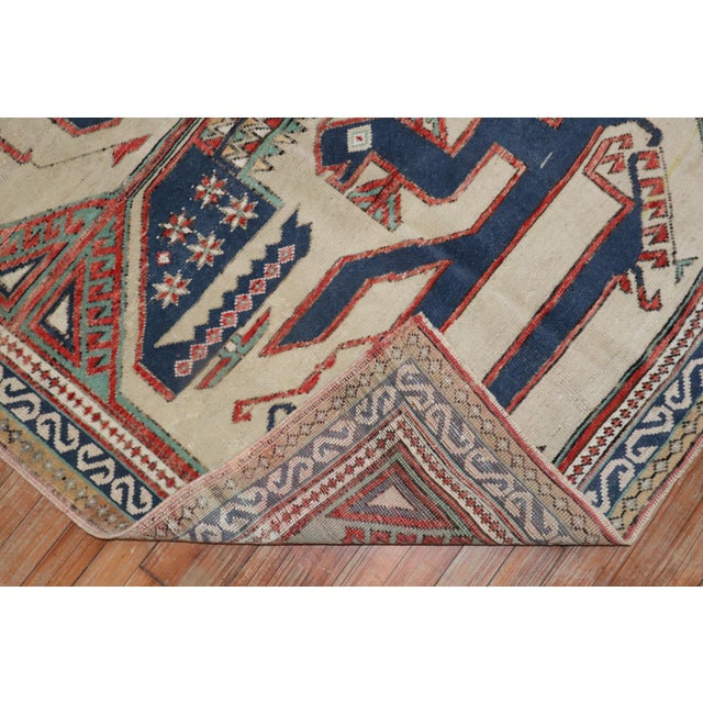 Mid 20th Century 20th Century Zabihi Collection Turkish Slithering Snake Anatolian Rug - 4'3" x 6' For Sale - Image 5 of 10