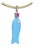 Perfect Lapis Poisson Pendant With Diamond and Pink Tourmaline For Sale
