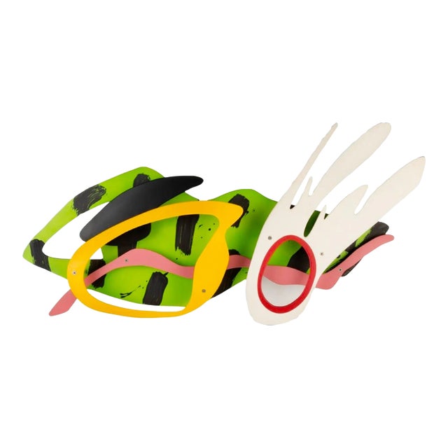 Brad Howe, Seascape Abstract Wall Hanging Sculpture Brad Howe LA Artist Colorful Pop Art c., 1990 For Sale