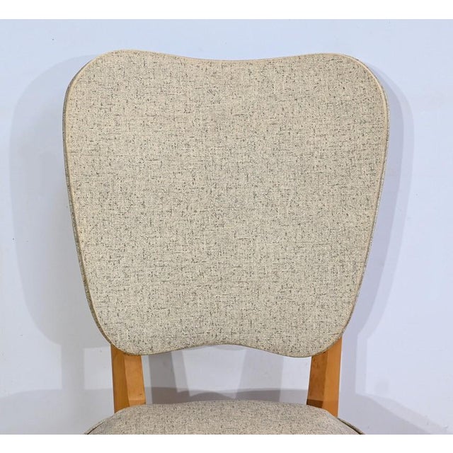 Vintage Beech and Faux Leather Chairs, 1960, Set of 8 For Sale - Image 11 of 18