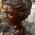 Brown 1900s A Sicilian Art Nouveau Wood Sculpture of a Bust of a Young Woman For Sale - Image 8 of 17