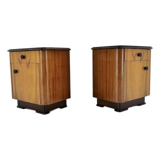Pair of Mid-Century Czech Nightstands For Sale