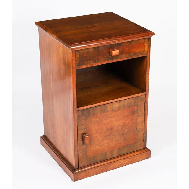 Walnut Erii Sandringham Bedside Cabinets with Royal Provenance, 1950s, Set of 2 For Sale - Image 3 of 18