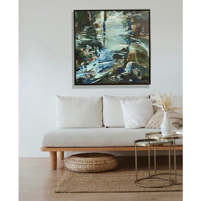 Breathing Room is an original abstract botanical painting expressing the grounded beauty of nature. The colors are rich...