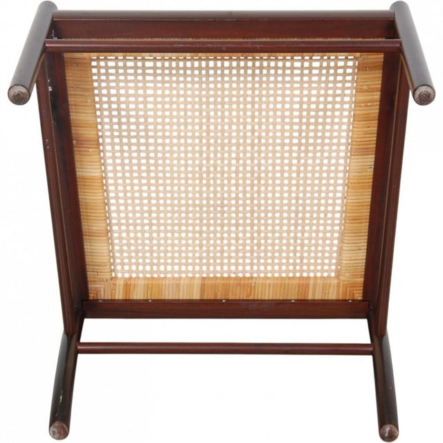 Colonial Chair in Mahogany and Black Leather by Ole Wanscher, 1980s For Sale - Image 18 of 18