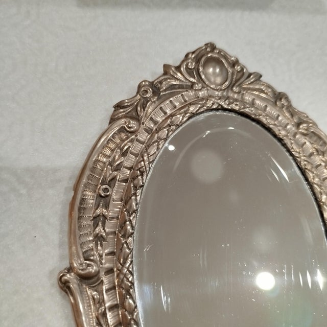 Silver Antique Silver Hand Mirror, 1800s For Sale - Image 8 of 14