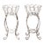 Vintage Metal Plant Stands Pair For Sale