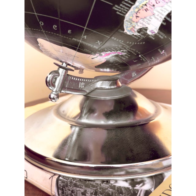 Rare Black Seas Replogle 12" Precision Globe Circa Late 1940s For Sale - Image 13 of 13