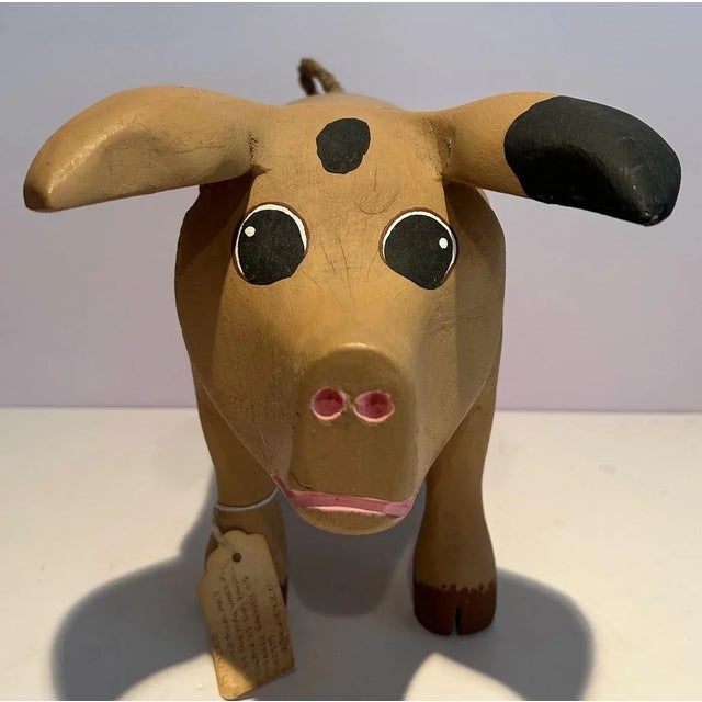 New Mexico Folk Artist, Rory Alvarez, has hand crafted this fantastic Southwest Contemporary Folk Art large pig out of...