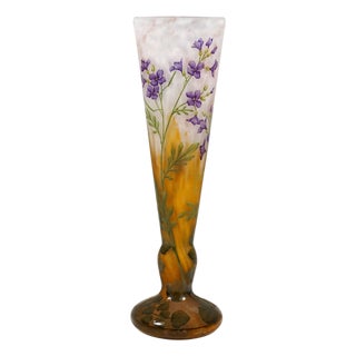 Art Nouveau Cameo Vase by Julienne Des Dames for Daum Nancy, France, 1910 For Sale