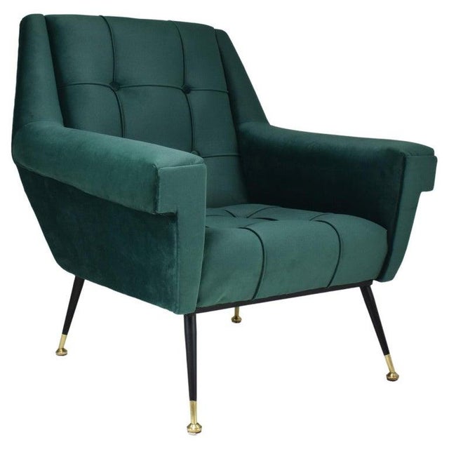 1950's Italian Restored Mid-Century Armchair For Sale - Image 13 of 13