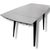 Black Extendable Dining Table with White Formica Top with Black Legs For Sale - Image 8 of 10