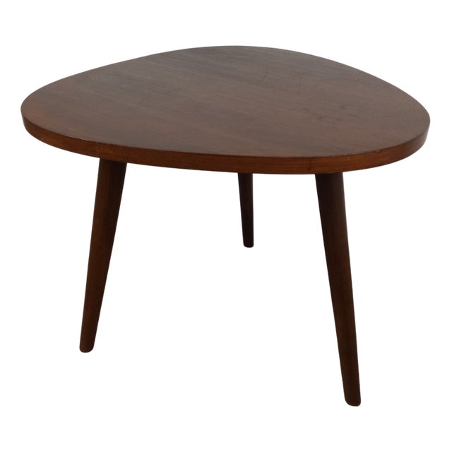Wood Tripod Side Table, 1950s For Sale