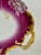 Ceramic Antique Weimar Germany Porcelain Tray Raspberry Magenta Ground Gilt Floral For Sale - Image 7 of 11