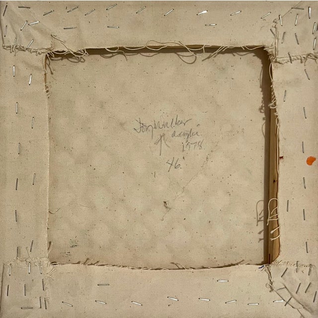 1970s Joy Walker, 1978 Joy Walker Pattern & Decoration Color Field Abstract Op Art Painting, 1978 For Sale - Image 5 of 6