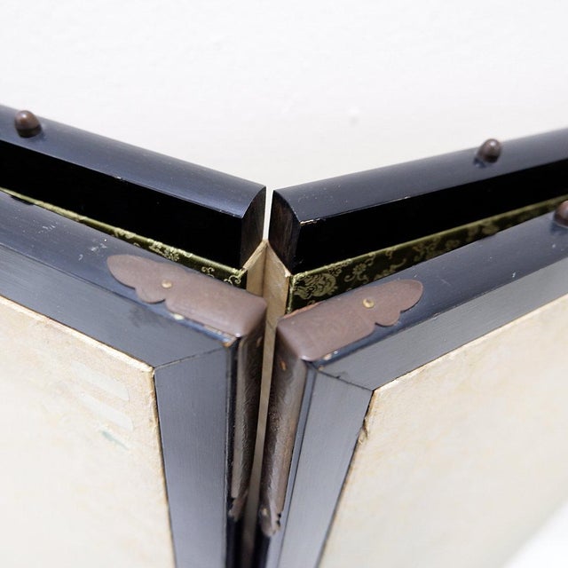 Mid-Century Modern Japanese Folding Screen, 1950s For Sale - Image 3 of 16