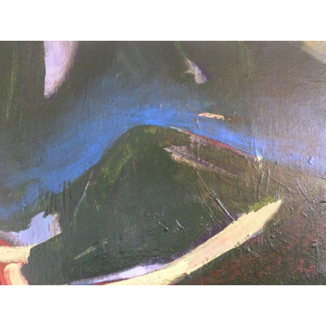 Contemporary "Last Light" Abstract Oil and Acrylic Landscape Painting by Scott Spencer For Sale - Image 3 of 5