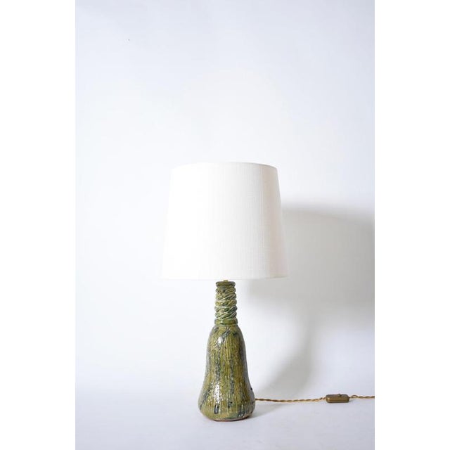 Beige, Green and Blue Ceramic Villandry Lamp from Barracuda Editions For Sale - Image 6 of 6