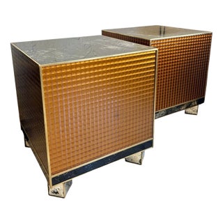 Murano Crystal Side Tables, 2010s, Set of 2 For Sale
