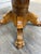 Vintage 48 Inch Round Quarter Sawn Oak Lion Paw Claw Foot Pedestal Dining Table For Sale In Kansas City - Image 6 of 16