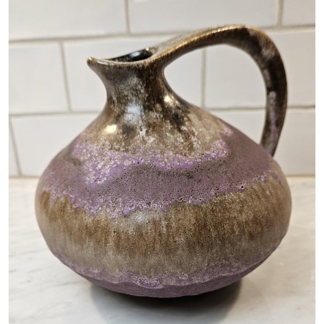 Lavender Mid 20th Century Kurt Tschorner, " Fat Lava" Vase for Ruscha. For Sale - Image 8 of 13