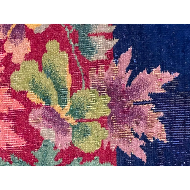 Blue Vintage Art Deco Rug, 1929 For Sale - Image 8 of 13