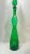 1960s Mid-Century Tall Green Figural Decorative Glass Decanter For Sale - Image 5 of 6