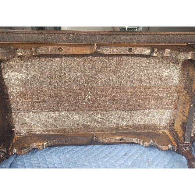 Wood Victorian Mahogany Tiered Console Table For Sale - Image 7 of 7