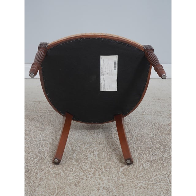 Set of 6 Hickory Chair Mahogany Open Armchairs For Sale - Image 16 of 17