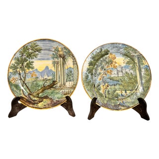Saucers from Castelli Dabruzzo, Set of 2 For Sale