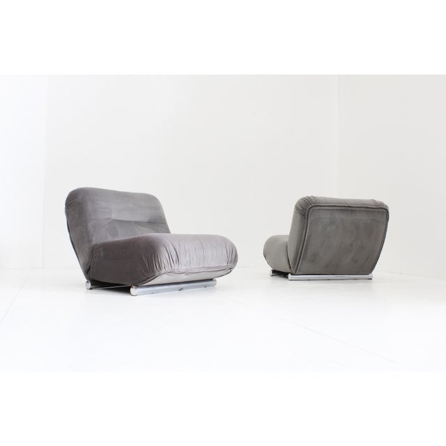 1970s Munari Lounge Chairs by Giuseppe for Poltrona Munari, Italy, 1970s, Italy Set of 2 For Sale - Image 5 of 16