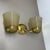 Yellow Minimalist Brass and Glass Theatre Wall Light in the style of Stilnovo, Italy, 1920s For Sale - Image 8 of 18