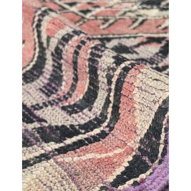 1970s 1970s Blush Pink Tribal Berber Rug - 7.2 X 5.7 Ft For Sale - Image 5 of 8