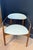 This special chair, designed by Dan Johnson for Selig, is immediately eye catching for its district midcentury shape and...