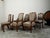 Brown Set of Eight 1920s Black Forest Dining Room Chairs with Hand-Carved Floral Décor For Sale - Image 8 of 12