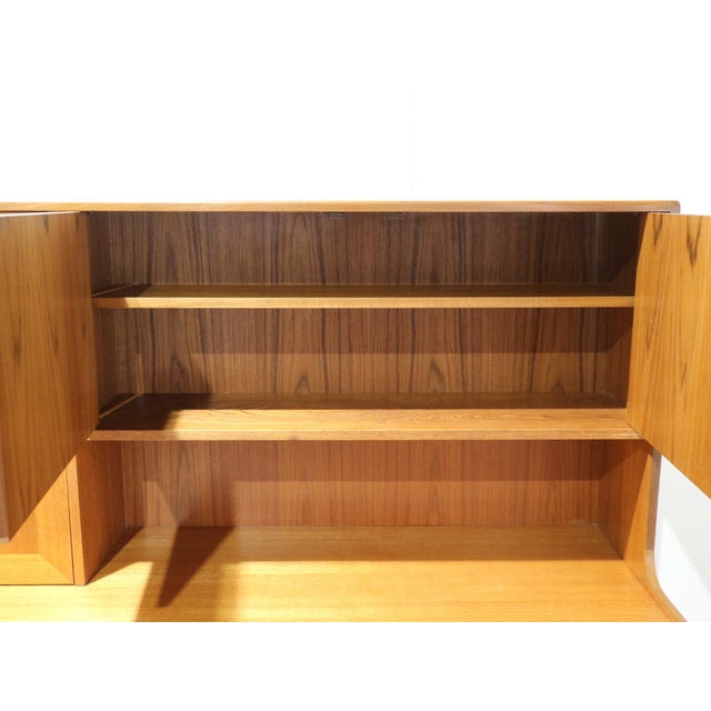 Wood 1960s Mid Century Modern Vintage Teak Tall Credenza Bufffet by G Plan For Sale - Image 7 of 10
