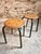 Vintage French Industrial Stackable Workshop Stools in Green Tubular Steel Frame with Beech Plywood Seat, 1960s, Set of 2 For Sale - Image 11 of 11